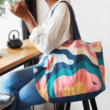 Load image into Gallery viewer, Dock & Bay Foldaway Tote Bag -Get Wavy