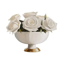 Load image into Gallery viewer, MH Acrylic Napkin Weight -White Roses