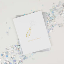 Load image into Gallery viewer, Paper Clip Congrats Card -This Calls for Bubbly