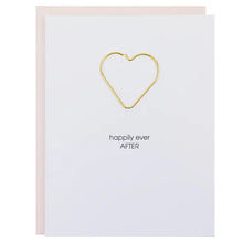 Load image into Gallery viewer, Paper Clip Wedding Card -Happily Ever After