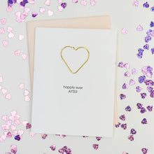 Load image into Gallery viewer, Paper Clip Wedding Card -Happily Ever After