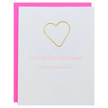 Load image into Gallery viewer, Paper Clip Mother's Day Card -Everything