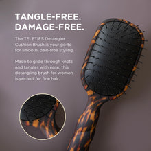 Load image into Gallery viewer, Teleties Detangler Hair Brush for Fine Hair –Tortoise