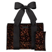 Load image into Gallery viewer, Jelly Bow Tote w/ Phone Pouch -Tortoiseshell