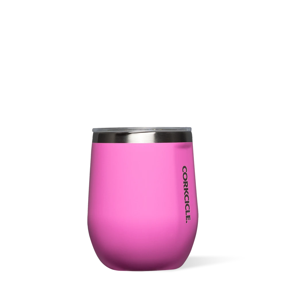 Corkcicle Stemless Wine -Miami Pink