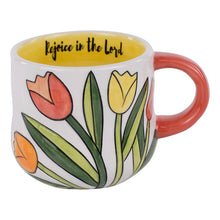 Load image into Gallery viewer, Jumbo Mug -Rejoice in the Lord Tulips