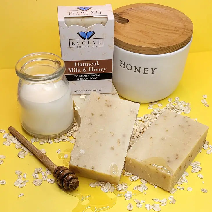 EvolveB Oatmeal, Milk & Honey Facial Soap
