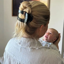 Load image into Gallery viewer, Teleties Flat Round Clips -Jet Black