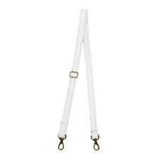 Load image into Gallery viewer, Jon Hart Clear Wristlet / Crossbody -White Leather