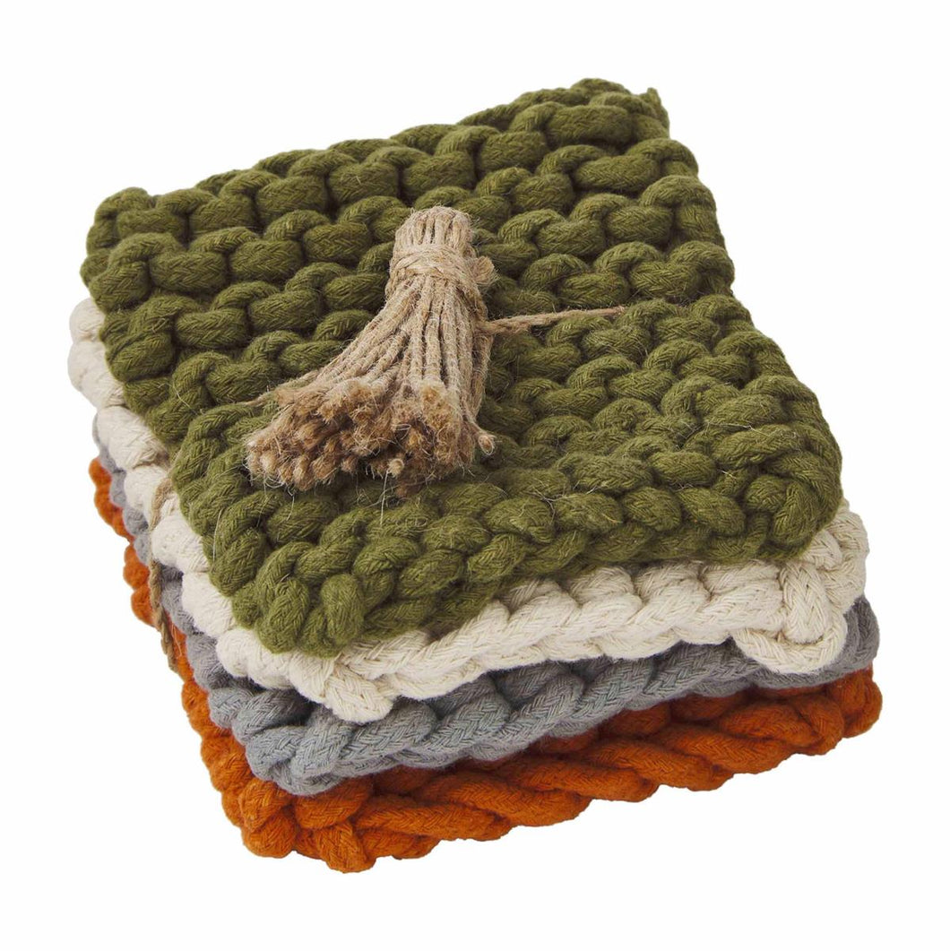 Fall Crochet Coaster Sets