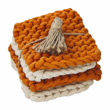 Load image into Gallery viewer, Fall Crochet Coaster Sets
