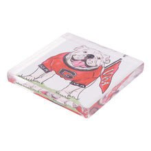 Load image into Gallery viewer, Collegiate Acrylic Napkin Weight -UGA Georgia Mascot