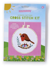 Load image into Gallery viewer, Garden Critters Cross Stitch Craft Kit
