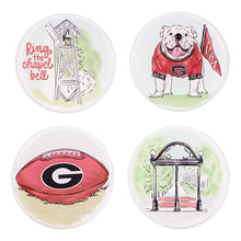 Load image into Gallery viewer, Collegiate Acrylic Coaster Set -UGA Georgia