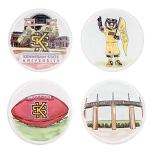 Load image into Gallery viewer, Collegiate Acrylic Coaster Set -Kennesaw State