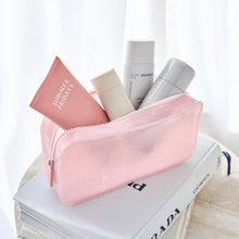 Load image into Gallery viewer, Jelly Makeup Bag -Ballet Pink Twinkle