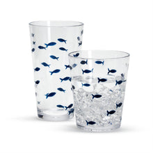 Load image into Gallery viewer, Blue Fish Drinking Glass