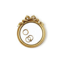 Load image into Gallery viewer, Round Mirror Bow Trinket Tray