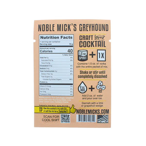 Noble Mick's Craft Cocktails -Greyhound