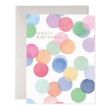Load image into Gallery viewer, E Frances Birthday Card -Falling Confetti