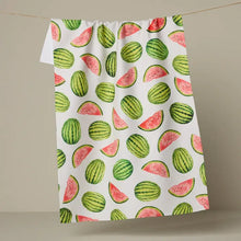 Load image into Gallery viewer, Geometry Melon Market Tea Towel
