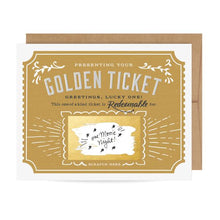Load image into Gallery viewer, Scratch Off Birthday Card -Golden Ticket