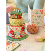 Load image into Gallery viewer, Birthday Bouquet Card -Blooming Birthday Cake