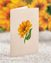 Load image into Gallery viewer, Flower Bouquet Card -Sunflowers