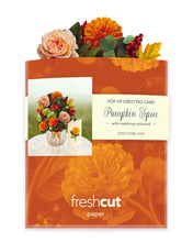 Load image into Gallery viewer, Flower Bouquet Card -Pumpkin Spice