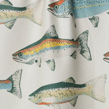 Load image into Gallery viewer, Geometry Hooked On Fishing Tea Towel