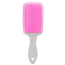 Load image into Gallery viewer, Charming Rhinestone Paddle Brush