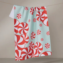 Load image into Gallery viewer, Geometry Peppermint Swirl Tea Towel