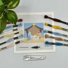 Load image into Gallery viewer, Blue Poppy Needlepoint Kit -Nativity