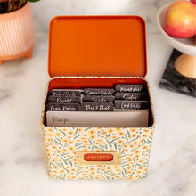 Load image into Gallery viewer, Goldenmane Tin Recipe Box