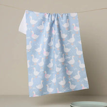Load image into Gallery viewer, Geometry Duck Trail Tea Towel
