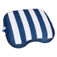Load image into Gallery viewer, Ballast Beach Pillow -Dock & Bay Blue Stripe