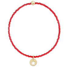 Load image into Gallery viewer, enewton hope classic bracelet -bright red -star small gold disc