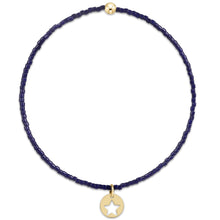 Load image into Gallery viewer, enewton hope classic bracelet -navy -star small gold disc