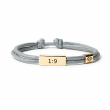 Load image into Gallery viewer, L&E Sentiment Cord Bracelet -Joshua 1:9 With You Always