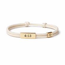 Load image into Gallery viewer, L&E Sentiment Cord Bracelet -Philippians 4:13 You've Got This