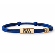 Load image into Gallery viewer, L&E Sentiment Cord Bracelet -Keep Going