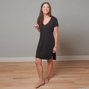 Dreamy Bamboo Claire Nightgown -Black