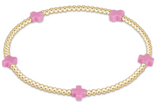 Load image into Gallery viewer, enewton egirl Small Signature Cross Gold Bracelets -2mm