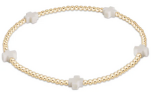Load image into Gallery viewer, enewton egirl Small Signature Cross Gold Bracelets -2mm