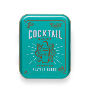 Gentlemen's Cocktail Recipe Waterproof Playing Cards
