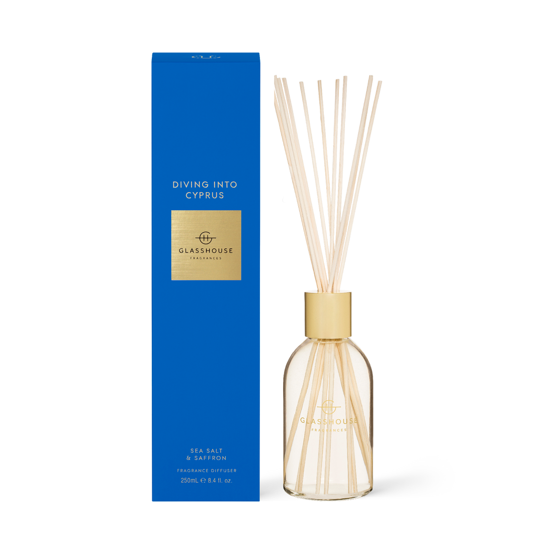 Glasshouse Fragrance Diffuser -Diving into Cyprus
