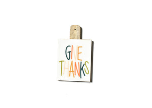 Give Thanks Wooden Rectangle Board