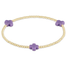 Load image into Gallery viewer, enewton egirl Signature Cross Gold Bracelets -3mm