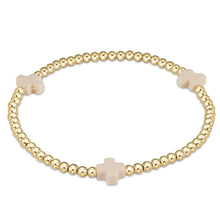 Load image into Gallery viewer, enewton egirl Signature Cross Gold Bracelets -3mm