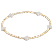 Load image into Gallery viewer, enewton Gold Small Signature Cross Bracelets -2mm